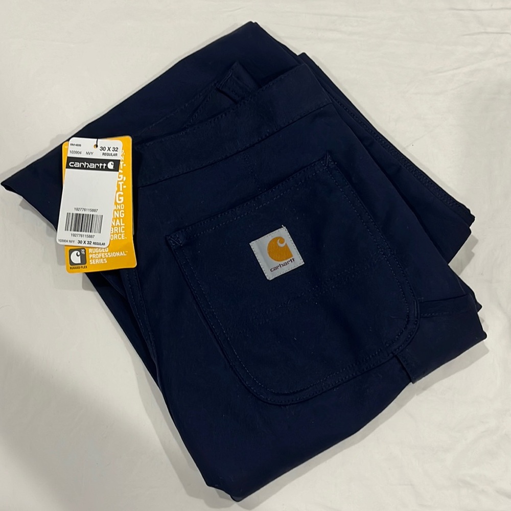 Carhartt Navy Blue Rugged Cargo Work Pant